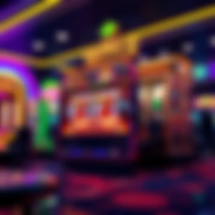 Illustration of bonus features in an online slot game