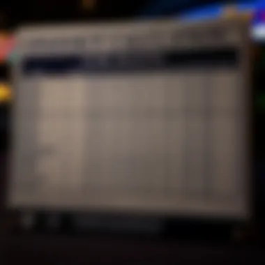 A detailed chart illustrating payout calculations for different slot machines