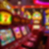 Diverse selection of slot game interfaces