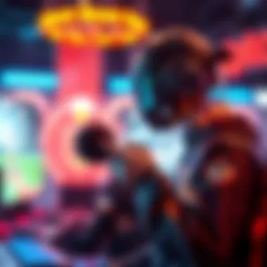 An abstract representation of cutting-edge technology used in online gaming.