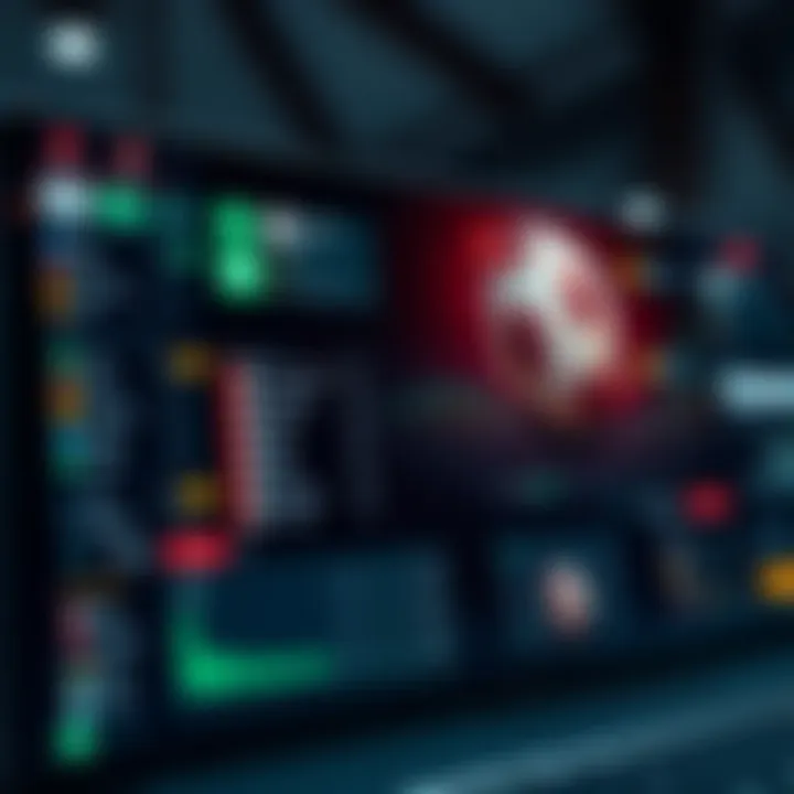 Conceptual illustration of a sports betting platform interface