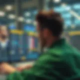 User interface of a sports betting software