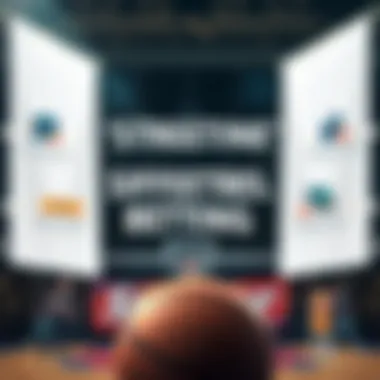 Infographic on strategic approaches to basketball betting