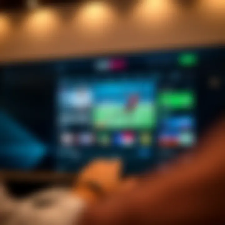 Live sports streaming interface showcasing various games