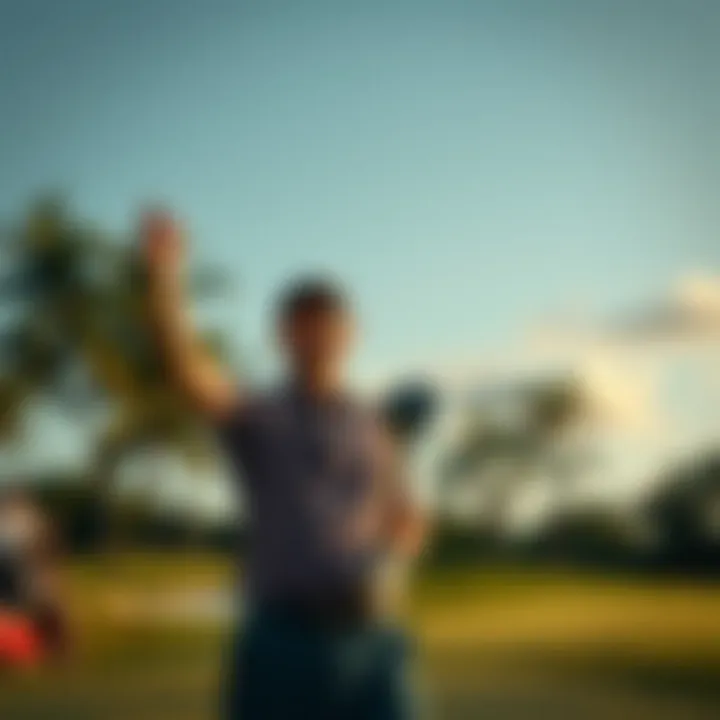 Will Zalatoris celebrating a successful shot on the course
